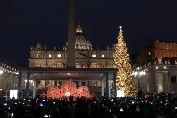 Il Presepe e l'albero di Piazza San Pietro  / Twitter