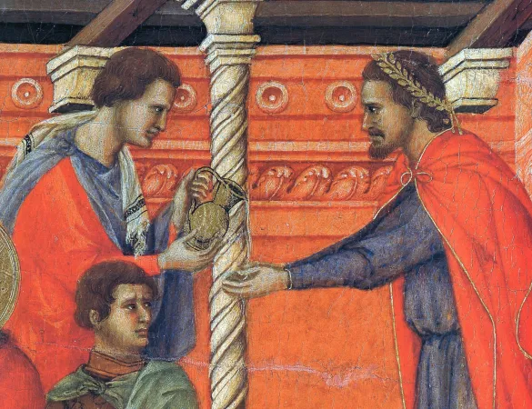 Ponzio Pilato si lava le mani, Duccio da Boninsegna |  | wikipedia