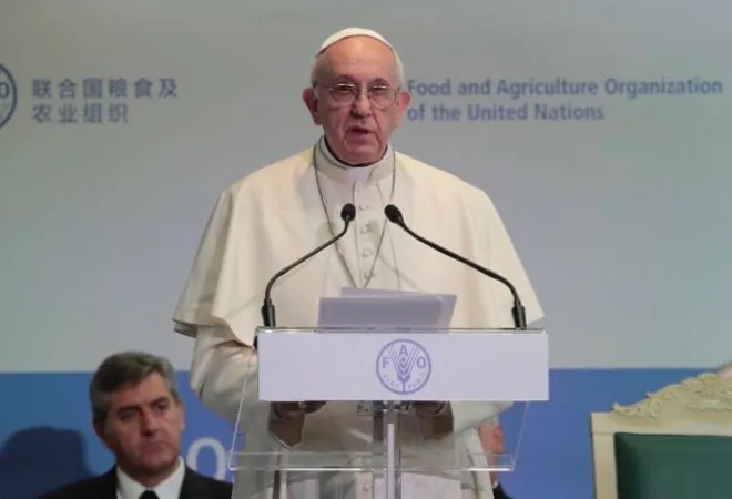 Papa Francesco alla FAO  | Papa Francesco alla FAO in una foto d'archivio  | Vatican Media