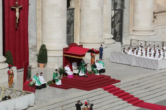 Papa Francesco al Giubileo Mariano | Papa Francesco durante la celebrazione conclusiva del Giubileo Mariano, 9 ottobre 2016 | Daniel Ibanez / ACI Group