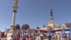 L'arrivo dei pellegrini al santuario di Jasna Gora, 26 agosto 2020 / Twitter @churchinpoland