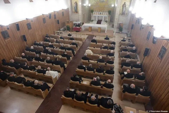 Esercizi spirituali di Quaresima | Un momento degli esercizi spirituali di Quaresima ad Ariccia | © L'Osservatore Romano Photo