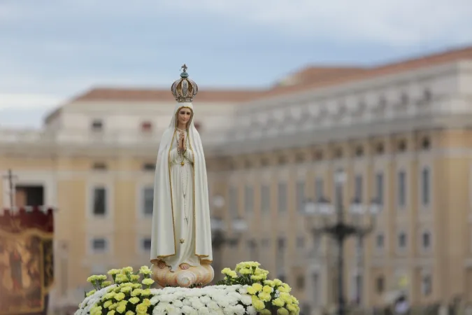 Papa Francesco al Giubileo Mariano | Un momento della "Cordata mariana" che ha introdotto la celebrazione del Rosario | Daniel Ibanez / ACI Group