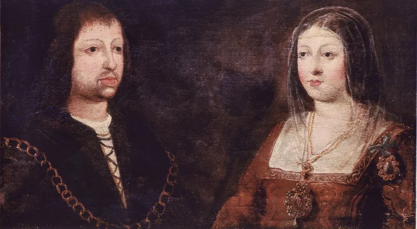 Ferdinando e Isabella in un ritratto d'epoca  |  | pd