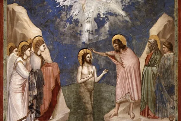 Giotto, Battesimo di Gesù, Cappella degli Scrovegni, Padova / Credit pd