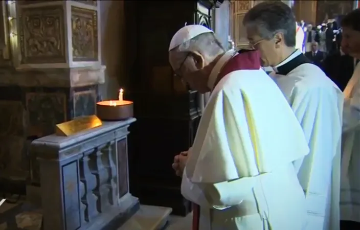 Il Papa nella Basilica di san Bartolomeo |  | CTV