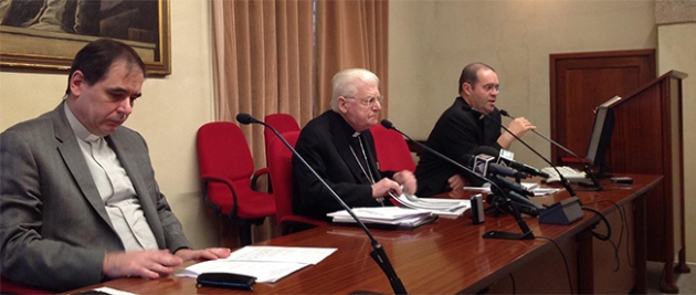 La conferenza stampa durante la quale l'arcidiocesi di Milano ha svelato il programma della visita di Papa Francesco / chiesadimilano.it