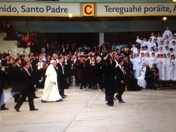 Papa Francesco in Paraguay | Papa Francesco in Paraguay, Cerimonia di benvenuto, Asunciòn, 11 luglio 2015 | Alan Holdren / CNA