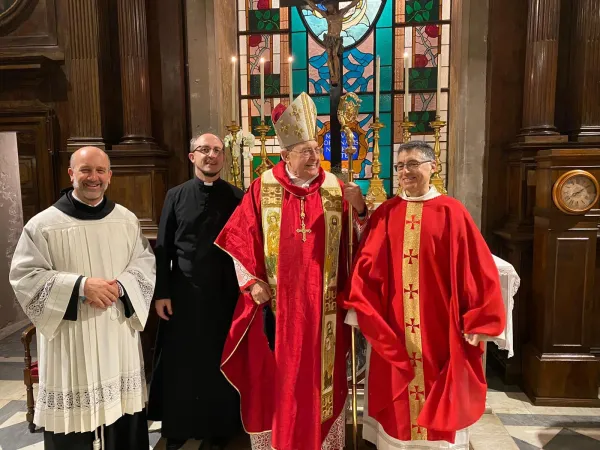 Cardinale Leonardo Sandri | Il cardinale Sandri al termine della celebrazione nella chiesa dei Santi Apostoli a Roma, 30 novembre 2020 | Press Oriente Cattolico