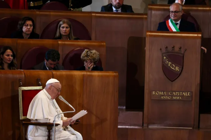 Il Papa in Campidoglio |  | Daniel Ibanez CNA