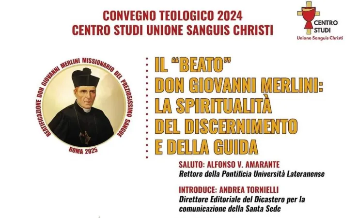 La locandina del convegno | La locandina del convegno | Credit Centro Studi Sanguis Christi