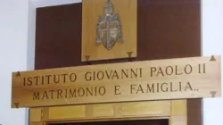 L'ingresso dell'Istituto Giovanni Paolo II su Matrimonio e Famiglia  / PD