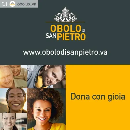 Obolo di San Pietro |  | Account ufficiale di Instagram @obolus_va