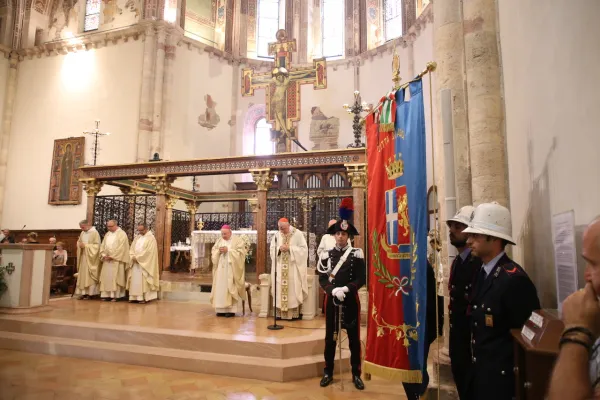 Un momento della Santa Messa di ieri / Credit Ufficio stampa Diocesi Assisi - Nocera Umbra - Gualdo Tadino