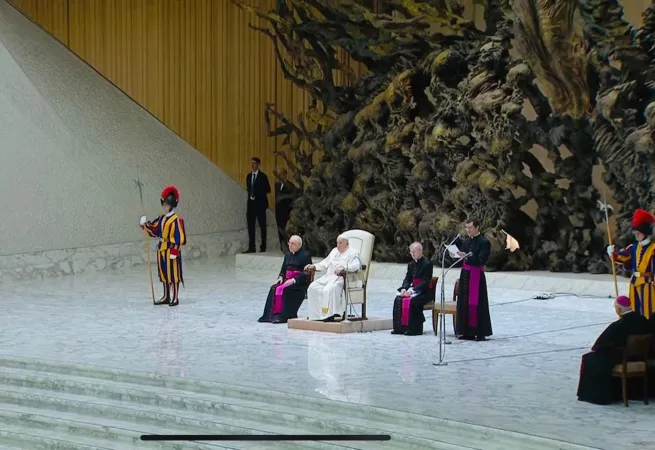 Papa Francesco durante un'udienza generale |  | Vatican Media / ACI Group