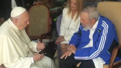 L'incontro tra Papa Francesco e Fidel Castro a La Habana, Cuba, 21 settembre 2016 / L'Osservatore Romano / ACI Group