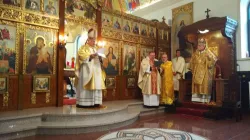 Il Cardinale Sandri pronuncia l'omelia durante la celebrazione inaugurale della Eparchia di San Giovanni XXIII, Sofia (Bulgaria), 7 dicembre 2019 / Congregazione delle Chiese Orientali