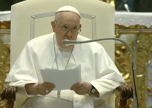 Papa Francesco durante l'udienza |  | Vatican Media / ACI group