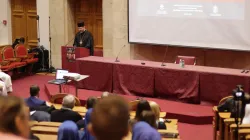 L'arcivescovo maggiore Sviatoslav Shevchuk durante la conferenza della Cattedra Tillard, Pontificia Università San Tommaso d'Aquino, Roma, 14 febbraio 2020 / Segreteria Arcivescovo Maggiore