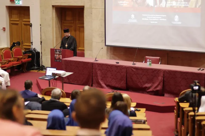 Arcivescovo Maggiore Sviatoslav Shevchuk | L'arcivescovo maggiore Sviatoslav Shevchuk durante la conferenza della Cattedra Tillard, Pontificia Università San Tommaso d'Aquino, Roma, 14 febbraio 2020 | Segreteria Arcivescovo Maggiore