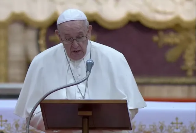 Papa Francesco nella Chiesa di Santo Spirito in Sassia |  | Vatican Media / ACI Group