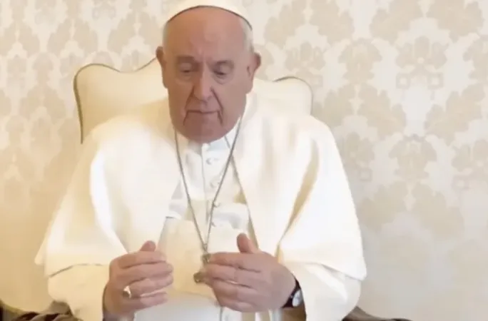 Papa Francesco in un videomessaggio |  | Vatican Media / aci group