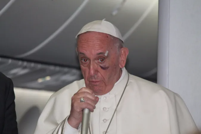 Il Papa incontra i giornalisti in aereo |  | Alvaro de Juana - ACI Prensa