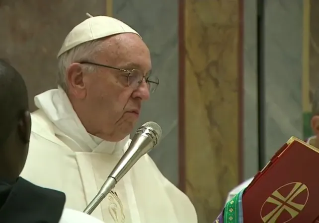 Il Papa presiede la Messa per i 90 anni del Cardinale Angelo Sodano |  | CTV