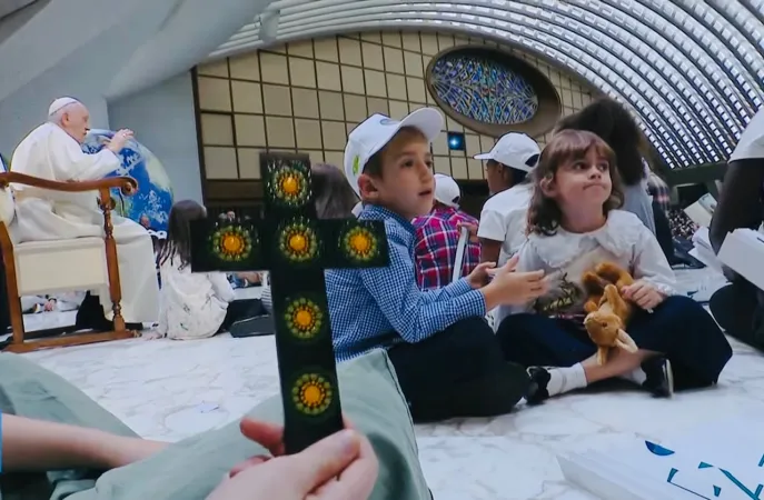 Udienza ai bambini di varie parti del mondo che partecipano alla Manifestazione “I bambini incontrano il Papa” |  | Vatican Media / ACI group