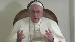 Papa Francesco durante un videomessaggio / Vatican News / YouTube