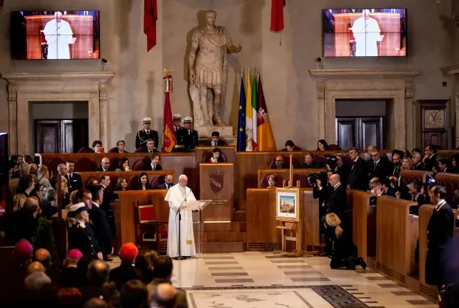 Il Papa in Campidoglio nel 2019 |  | Daniel Ibanez CNA