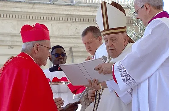 Il Cardinale Brislin e Papa Francesco