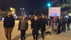 La passeggiata del Patriarca Sako nelle vie del centro di Baghdad nella notte di Capodanno / Patriarcato Caldeo / baghdadhope