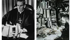 Fulton Sheen (sx) e Padre Massimiliano Kolbe (dx) / pd