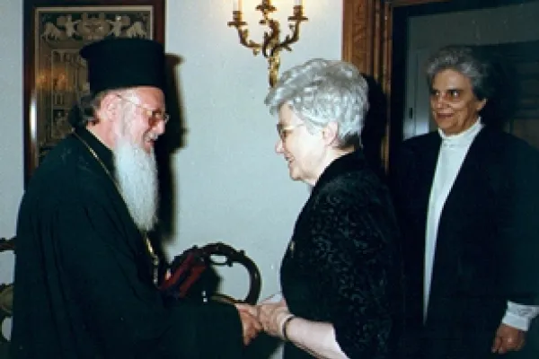 Chiara Lubich e Bartolomeo I / focolare.org