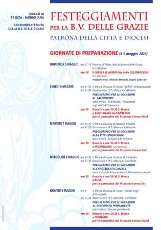 Festeggiamenti |  | Diocesi di Faenza, sito