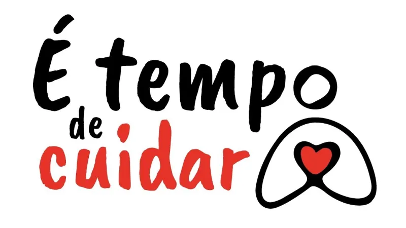 É tempo de cuidar | Il logo della campagna 