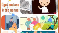 La locandina della campagna "Ogni anziano è tuo nonno" / Dicastero Laici, Famiglia e Vita 