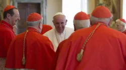 Papa Francesco durante uno dei concistori per la creazione di nuovi cardinali. Quello del 28 giugno sarà il quinto del suo Pontificato / Vatican Media / ACI Group