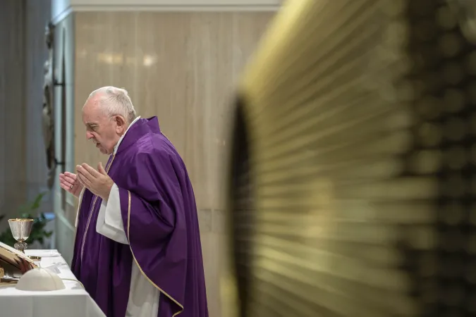 Papa Francesco a Santa Marta | Papa Francesco celebra la Messa a Santa Marta | Vatican Media / ACI Group