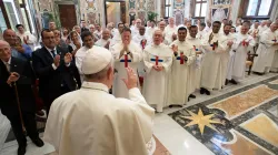 Papa Francesco incontra il capitolo generale dei Padri Trinitari, Sala Clementina, Palazzo Apostolico Vaticano, 15 giugno 2019 / Vatican Media / ACI Group