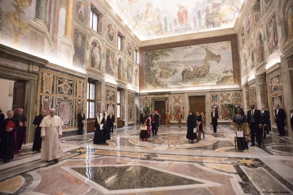 Papa Francesco riceve un gruppo di ambasciatori accreditati presso la Santa Sede  / L'Osservatore Romano / ACI Group