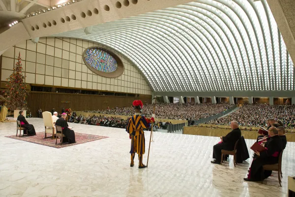 Papa Francesco durante l'udienza generale del 3 gennaio 2018 / L'Osservatore Romano / ACI Group