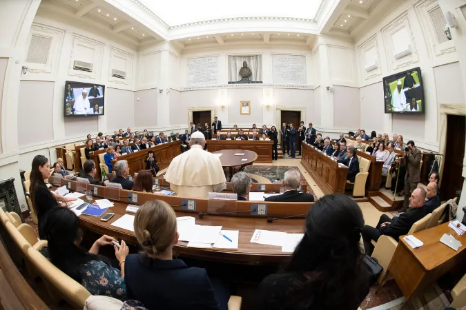 Papa Francesco, Pontificia Accademia delle Scienze | Papa Francesco in visita alla Pontificia Accademia delle Scienze, Casina Pio IV, 27 maggio 2019 | Vatican Media / ACI Group