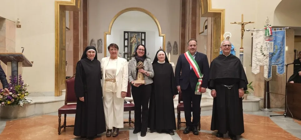 Paola Veglio alla cerimonia di consegna del premio | Paola Veglio alla cerimonia di consegna del premio | Credit Santuario di Santa Rita da Cascia