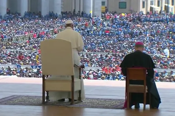 Papa Francesco parla all'Agesci / CTV