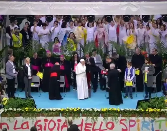 Papa Francesco allo stadio Meazza |  | CTV