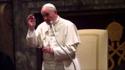 Papa Francesco durante una udienza nel Palazzo Apostolico / Archivio ACI