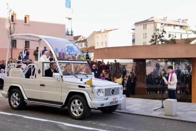 Papa Francesco ad Ajaccio |  | Daniel Ibanez / EWTN