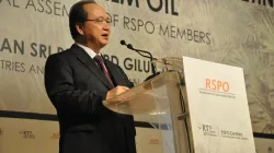 Bernard Dompok, ambasciatore presso la Santa Sede, durante un discorso / RSPO